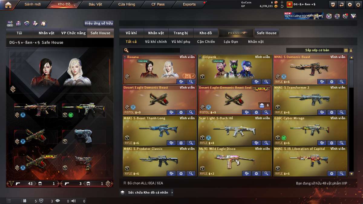 shop acc cf uy tin gia re